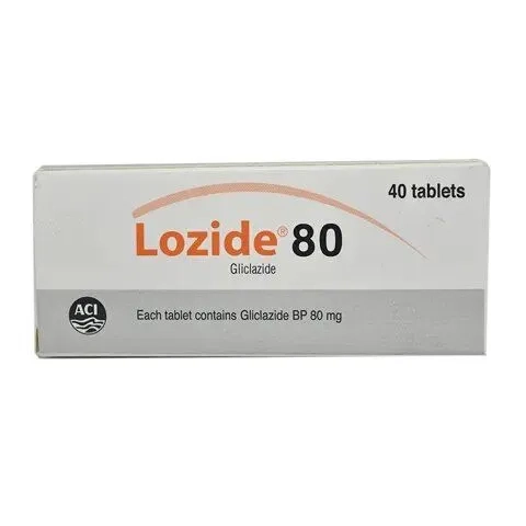 Pack Image: Lozide 80 mg Tablet (6 x 10)