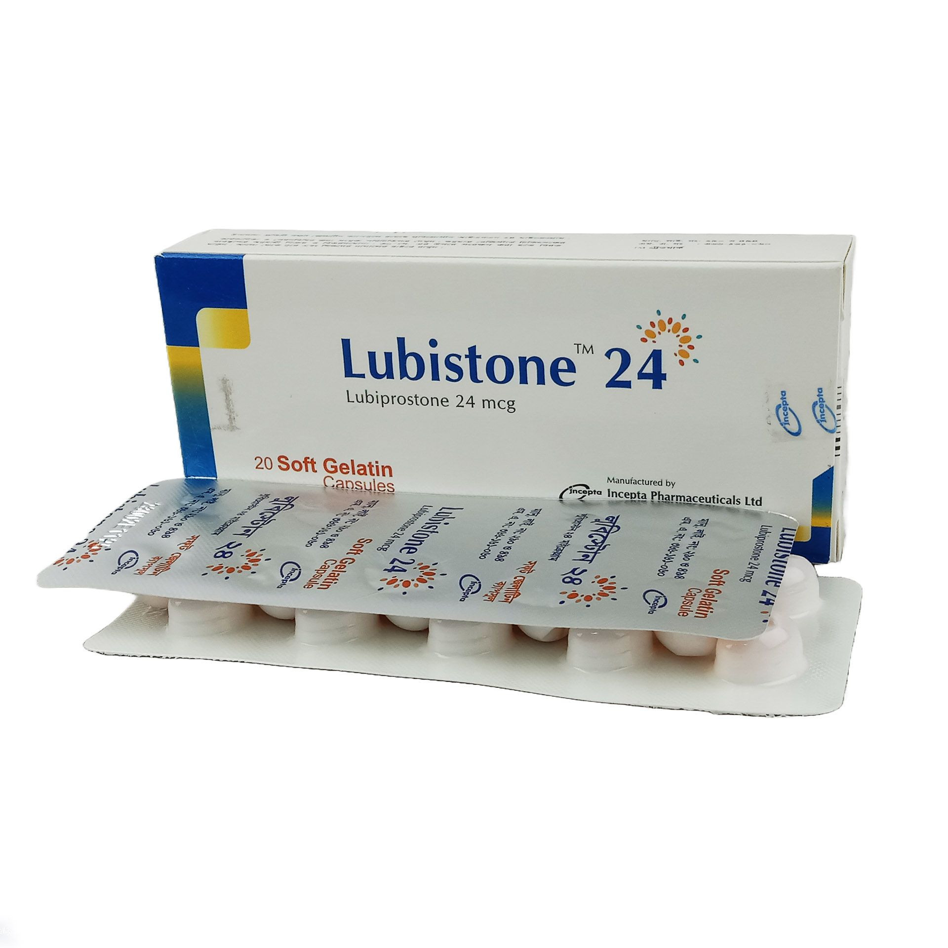 Pack Image: Lubistone 24 mcg Capsule (2 x 10)
