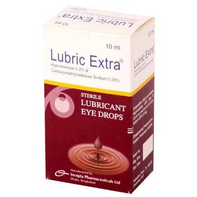 Pack Image: Lubric Extra 0.25% 0.3% Eye Gel (10 ml drop)