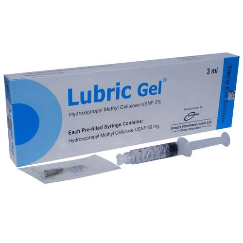 Pack Image: Lubric Gel 2% Viscoelastic Solution (3 ml pre-filled syringe)