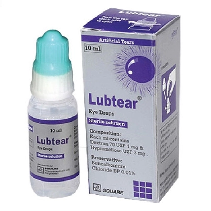 Pack Image: Lubtear 0.1% 0.3% Eye Drop (10 ml drop)