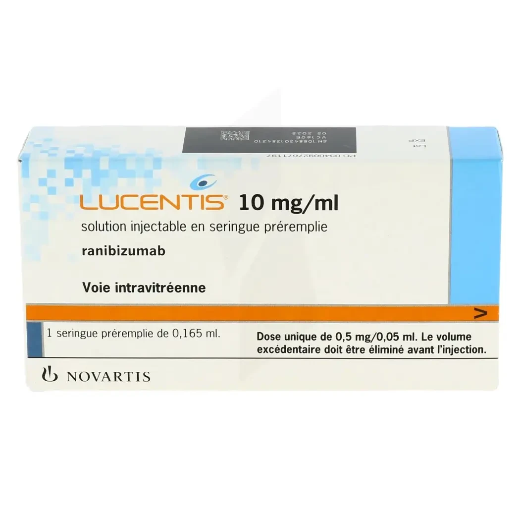 Pack Image: Lucentis 0.5 mg Injection (0.23 ml vial)