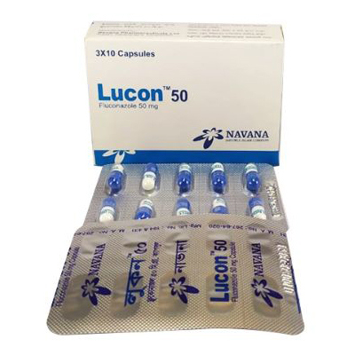 Pack Image: Lucon 50 mg Capsule (3 x 10)
