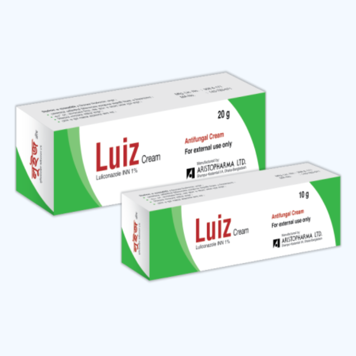 Pack Image: Luiz 1% Cream (10 gm tube)