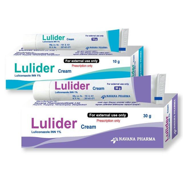 Pack Image: Lulider 1% Cream (10 gm tube)