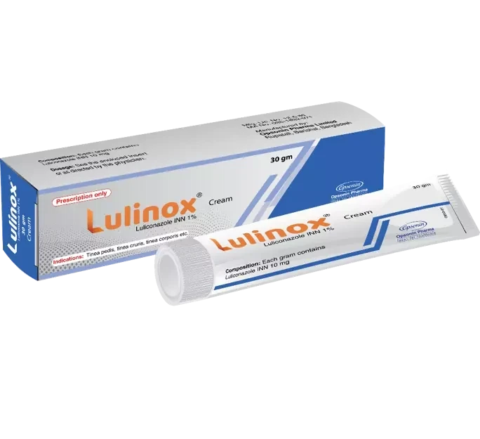 Pack Image: Lulinox 1% Cream (30 gm tube)