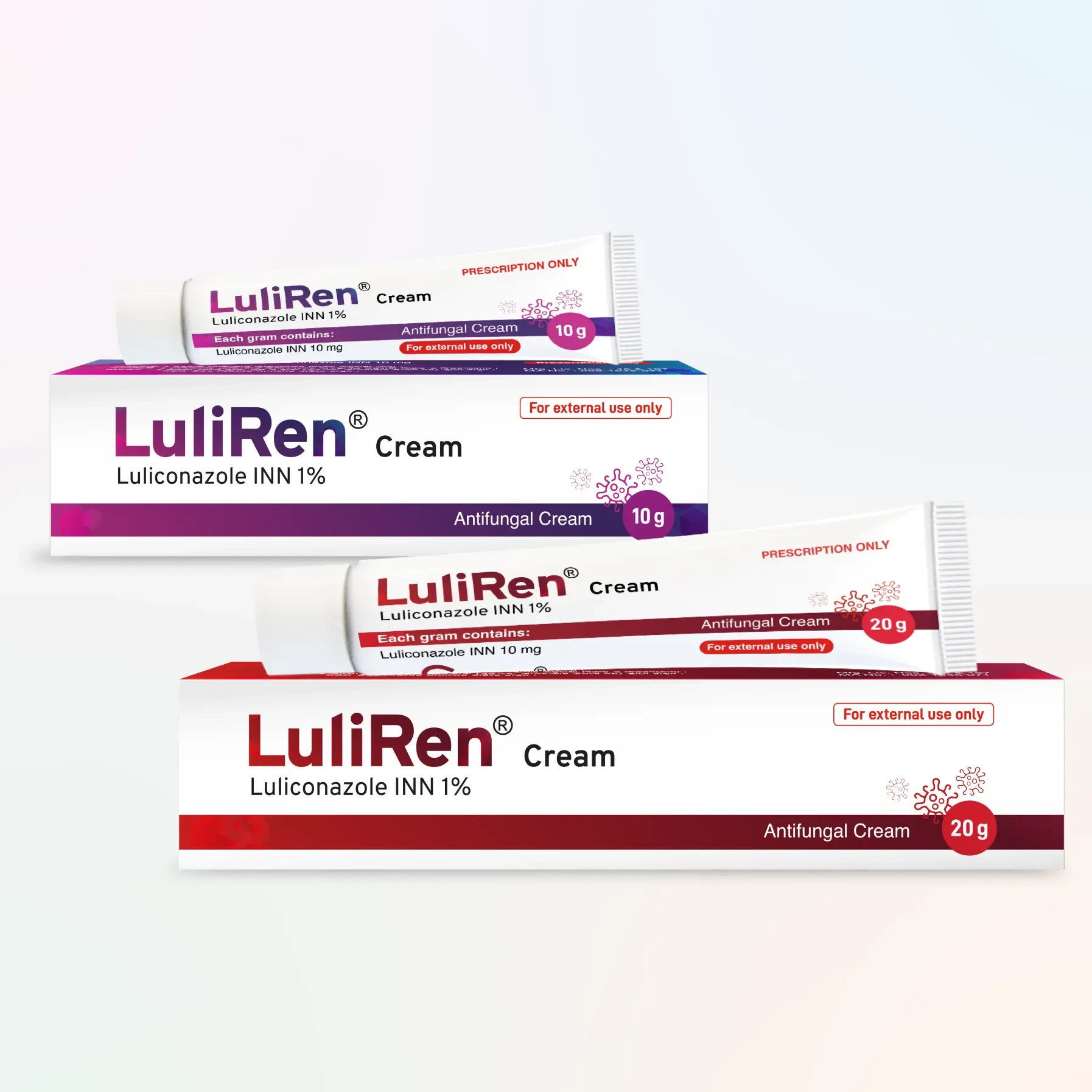 Pack Image: Luliren 1% Cream (10 gm tube)