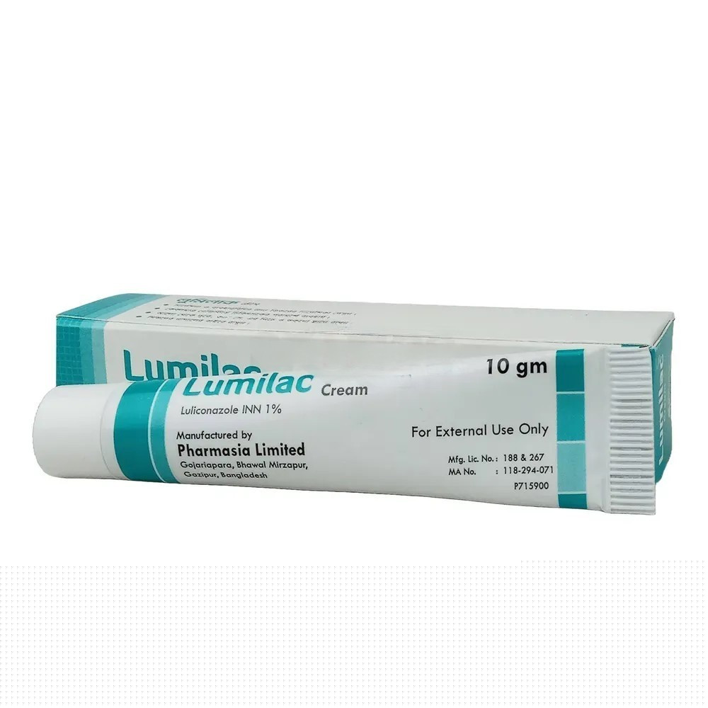 Pack Image: Lumilac 1% Cream (10 gm tube)