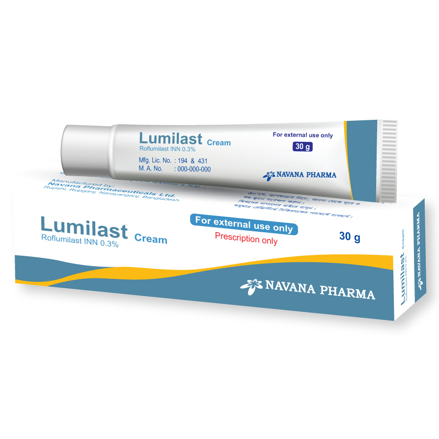 Pack Image: Lumilast 0.3% Cream (30 gm tube)