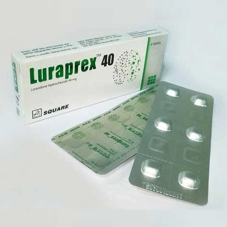 Pack Image: Luraprex 40 mg Tablet (1 x 6)