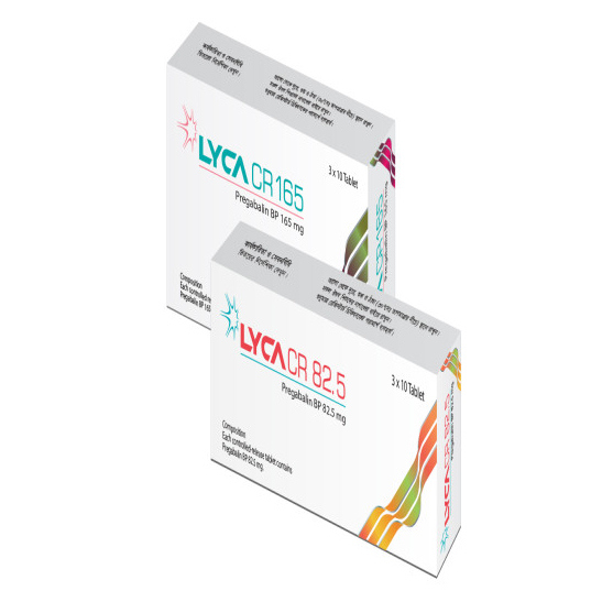 Pack Image: Lyca CR 165 mg Tablet (3 x 10)