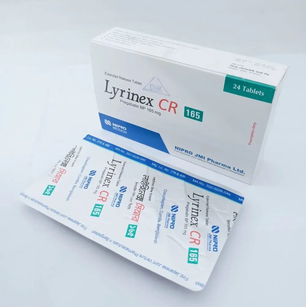 Pack Image: Lyrinex CR 165 mg Tablet (3 x 8)