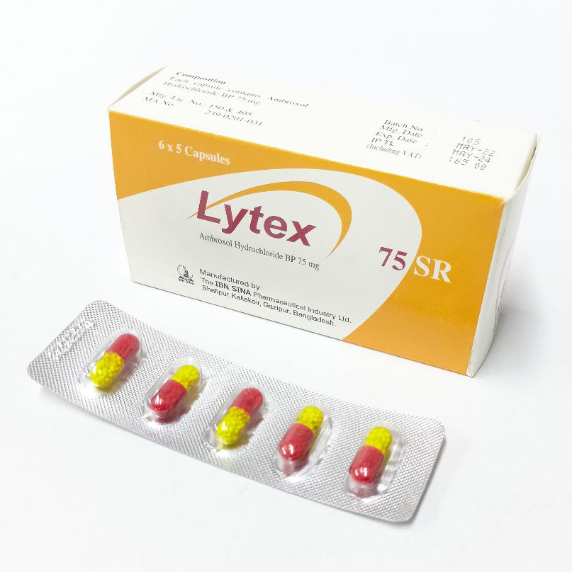 Pack Image: Lytex SR 75 mg Capsule (5 x 10)
