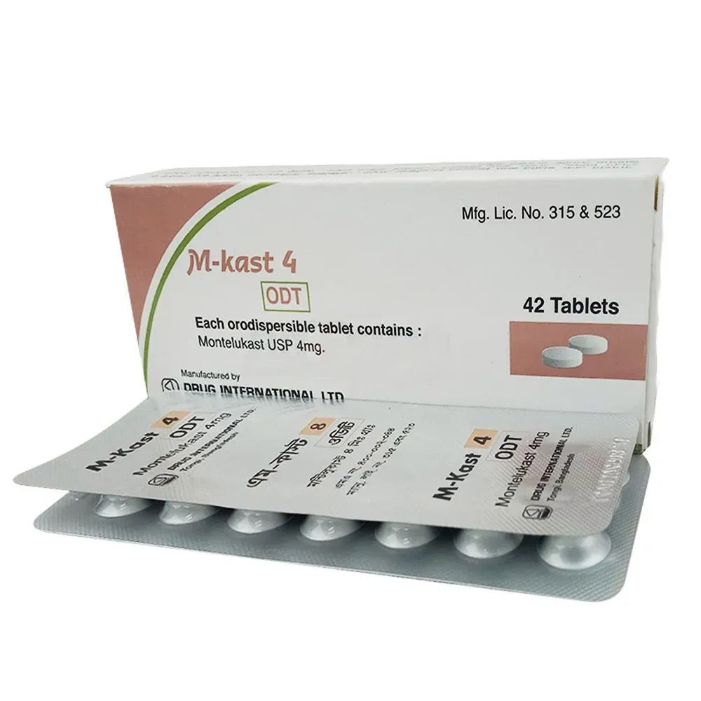Pack Image: M-Kast 4 mg Tablet (3 x 14)