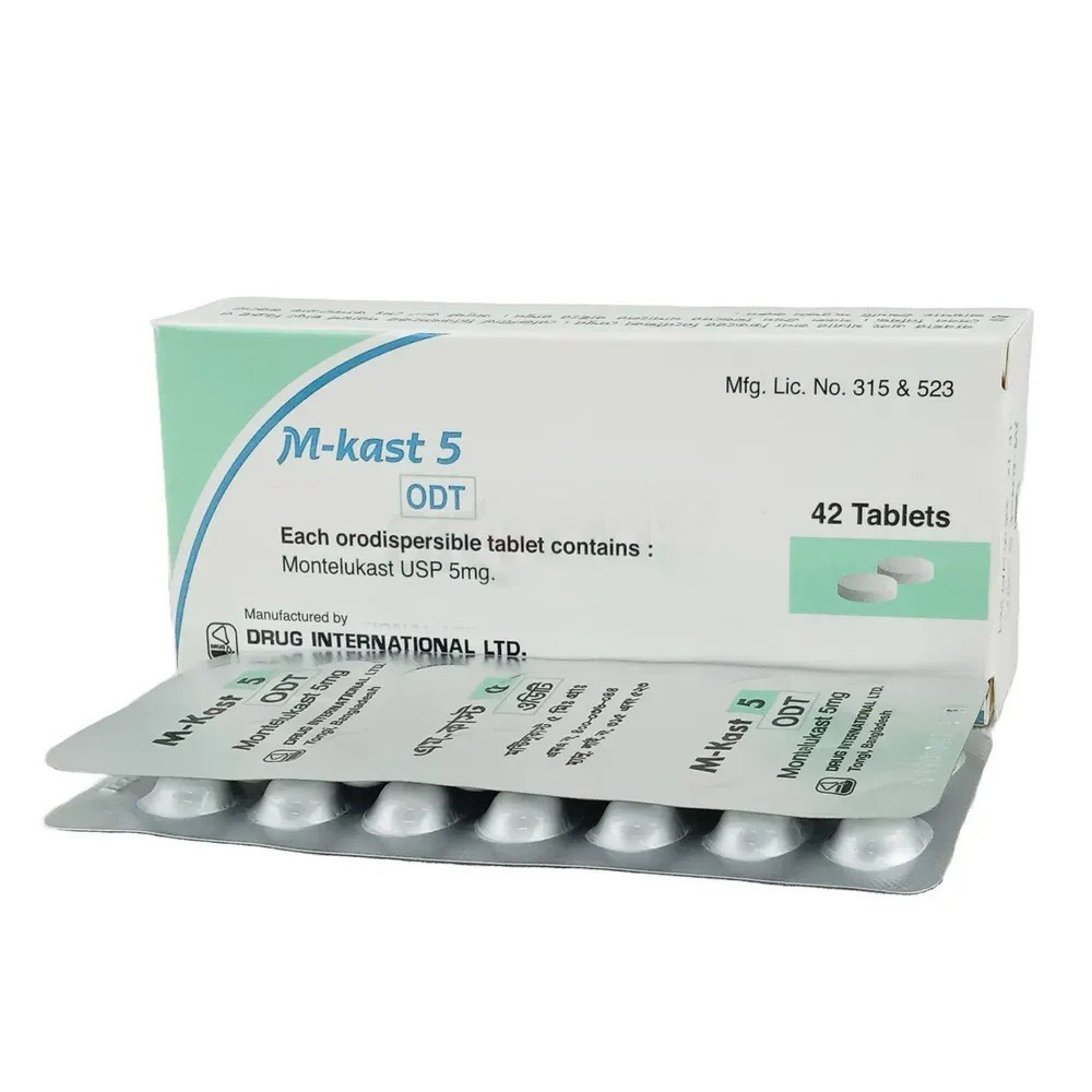 Pack Image: M-Kast 5 mg Tablet (3 x 14)