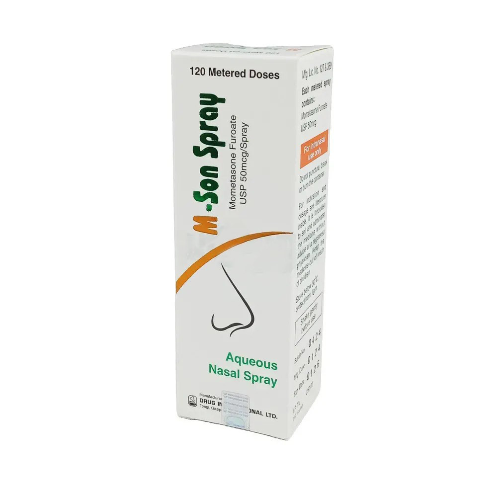 Pack Image: M-Son 50 mcg Nasal Spray (120 metered sprays)