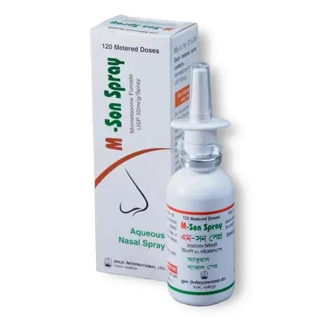 Pack Image: M-Son 50 mcg Nasal Spray (120 metered sprays)
