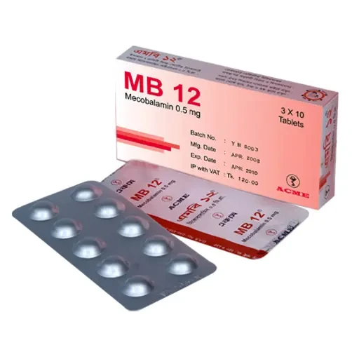 Pack Image: MB 12 500 mcg Tablet (3 x 10)