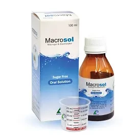 Pack Image: Macrosol (13.125 gm Oral Solution (100 ml bottle)