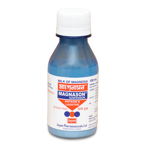 Pack Image: Magnason 400 mg Suspension (100 ml bottle)