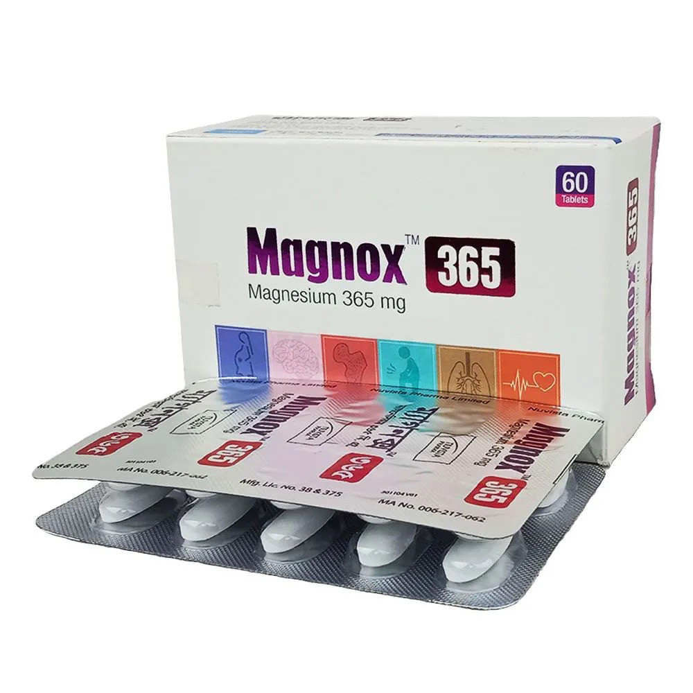 Pack Image: Magnox 365 mg Tablet (6 x 10)