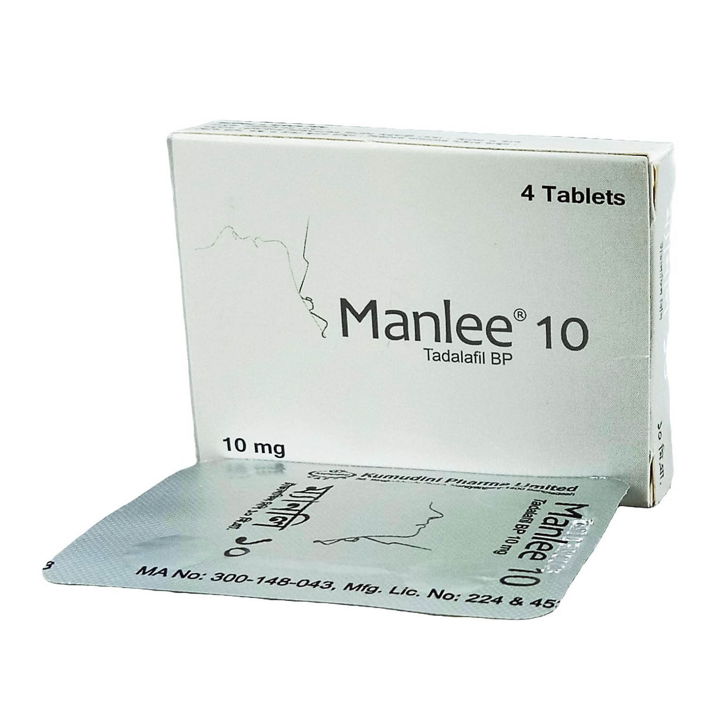 Pack Image: Manlee 10 mg Tablet (1 x 4)
