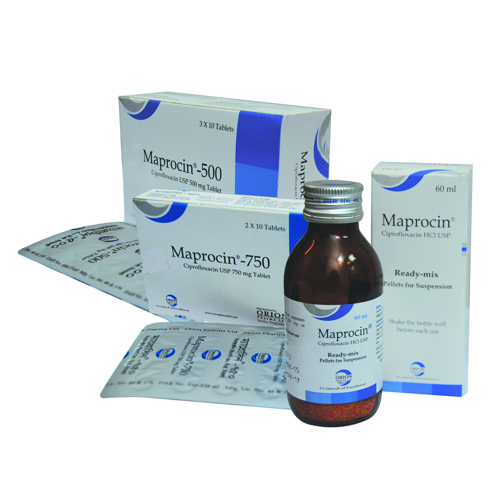 Pack Image: Maprocin 500 mg Tablet (3 x 10)
