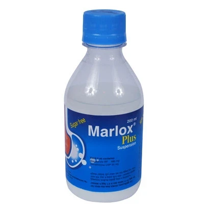 Pack Image: Marlox Plus (480 mg Suspension (200 ml bottle)