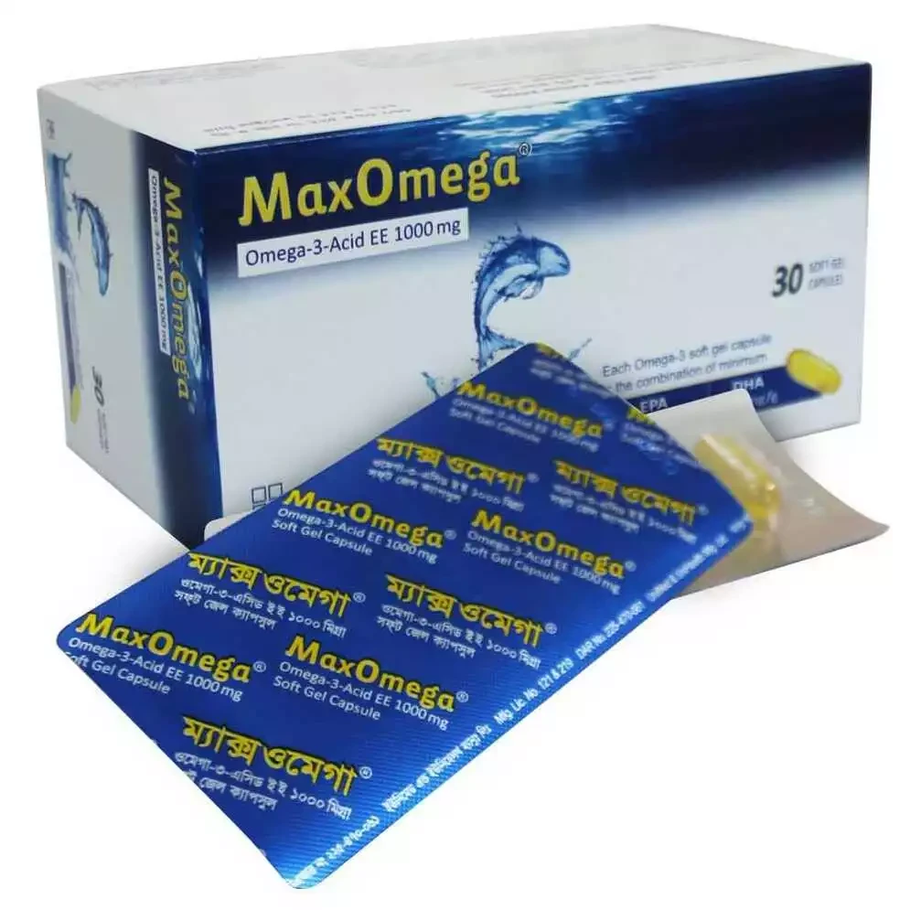 Pack Image: MaxOmega 1000 mg Capsule (6 x 5)