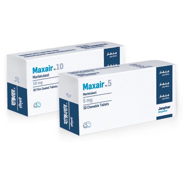 Pack Image: Maxair 5 mg Chewable Tablet (3 x 10)