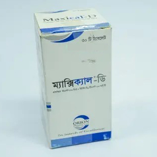Pack Image: Maxical-D 500 mg Tablet (1 x 30)