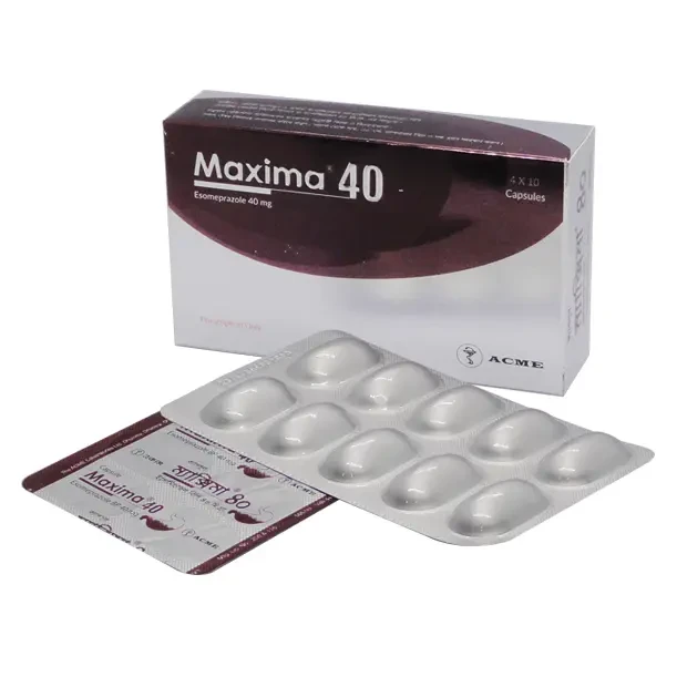 Pack Image: Maxima 40 mg Capsule (4 x 10)