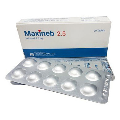 Pack Image: Maxineb 2.5 mg Tablet (3 x 10)