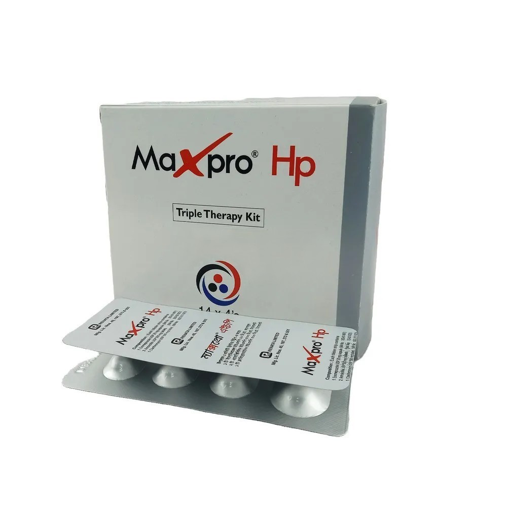 Pack Image: Maxpro Hp 20 mg Tablet (4 tablet strip)