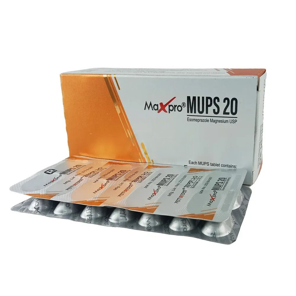 Pack Image: Maxpro MUPS 20 mg Tablet (5 x 14)