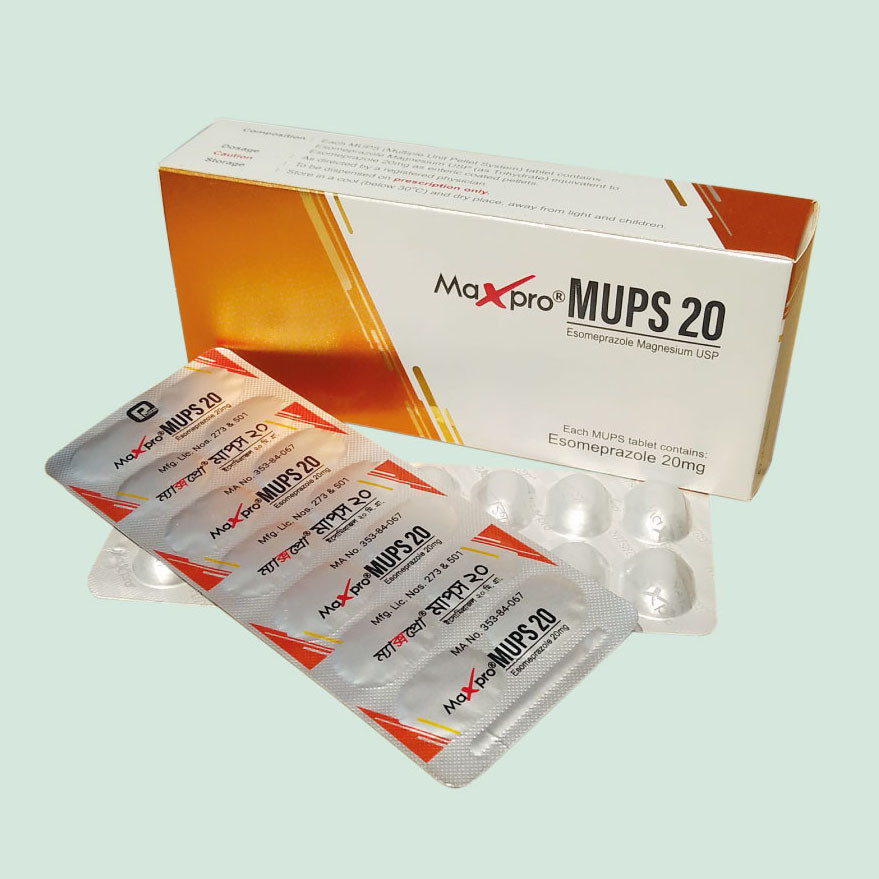 Pack Image: Maxpro MUPS 20 mg Tablet (5 x 14)