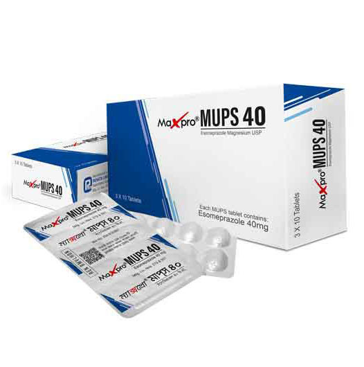 Pack Image: Maxpro MUPS 40 mg Tablet (3 x 10)
