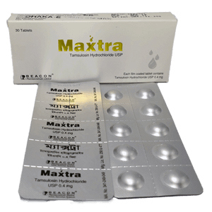 Pack Image: Maxtra 0.4 mg Tablet (3 x 10)