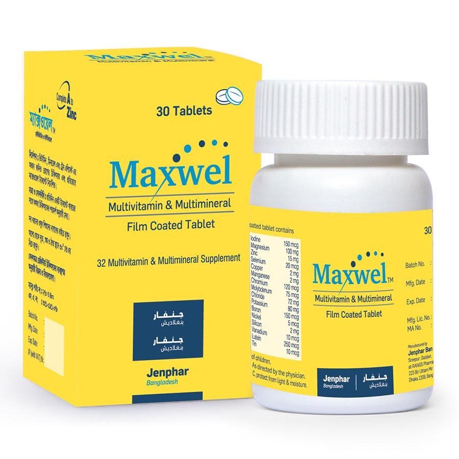 Pack Image: Maxwel Tablet (1 x 30)