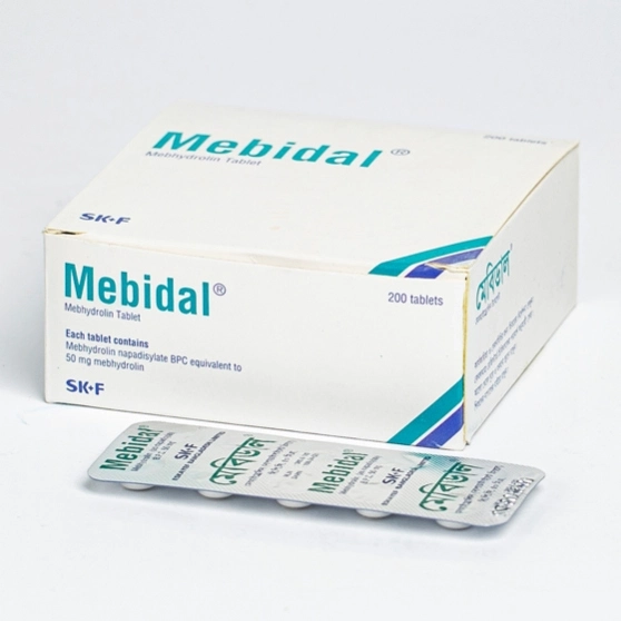 Pack Image: Mebidal 50 mg Tablet (20 x 10)