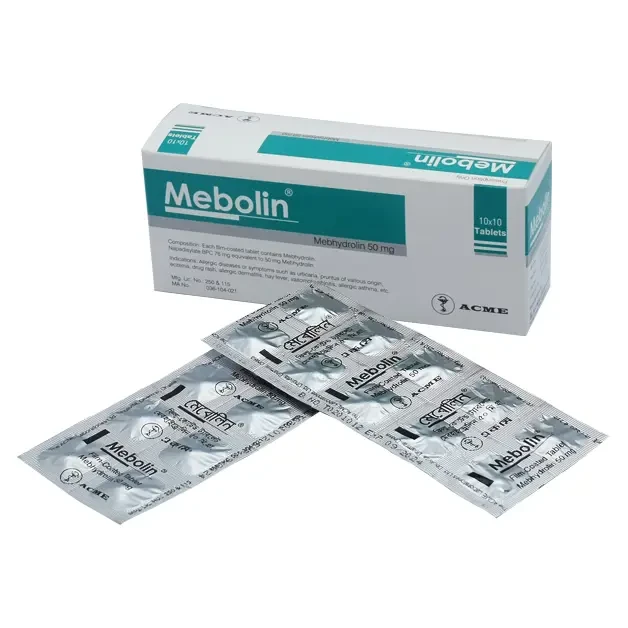 Pack Image: Mebolin 50 mg Tablet (10 x 10)