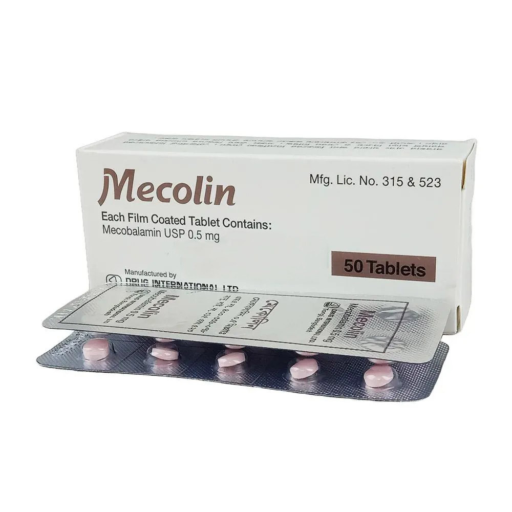 Pack Image: Mecolin 500 mcg Tablet (5 x 10)