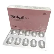 Pack Image: Medozil 14 mg Capsule (3 x 10)
