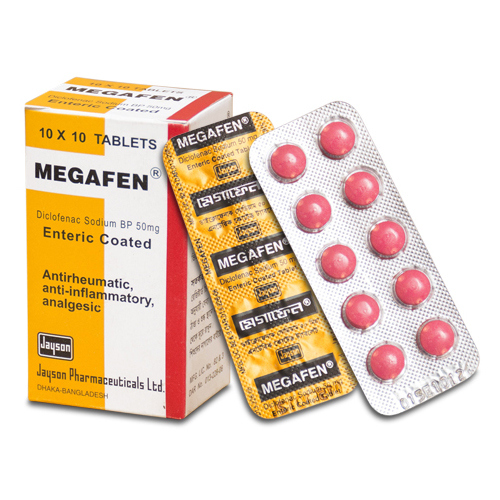 Pack Image: Megafen 50 mg Tablet (10 x 10)