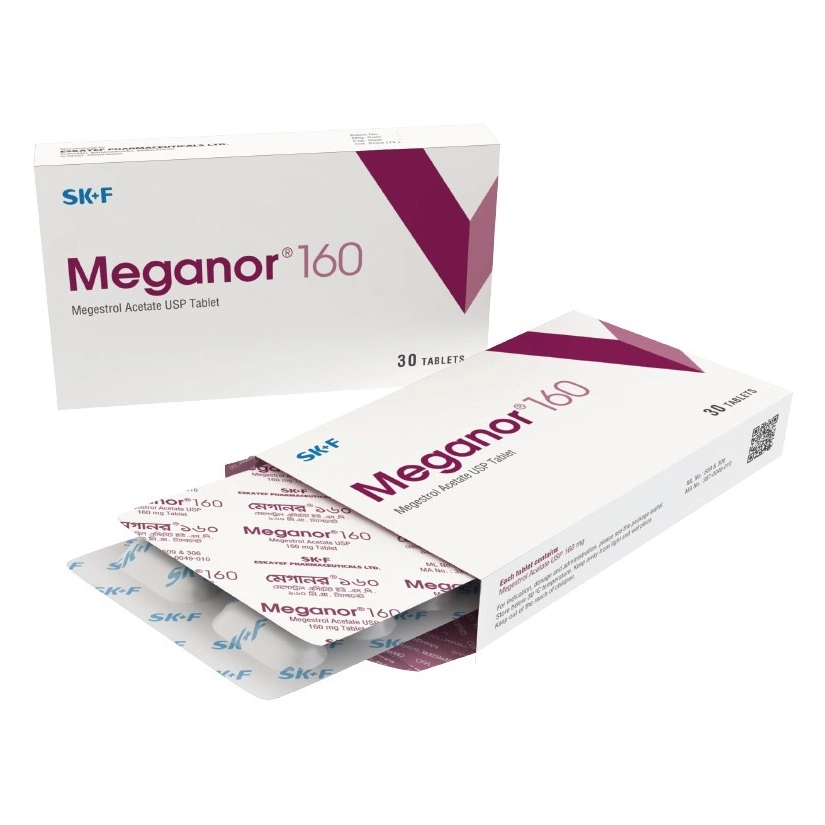 Pack Image: Meganor 160 mg Tablet (3 x 10)