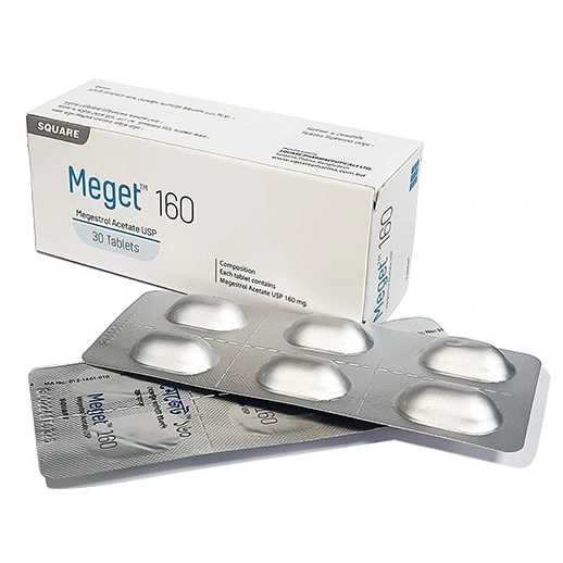 Pack Image: Meget 160 mg Tablet (5 x 6)