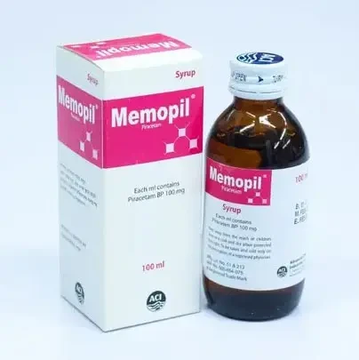 Pack Image: Memopil 500 mg Syrup (100 ml bottle)