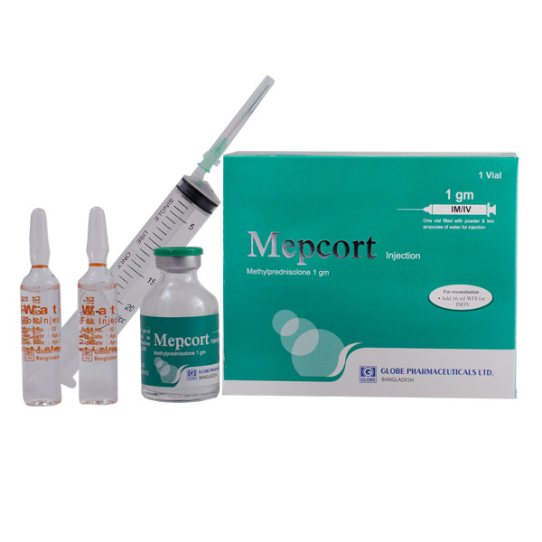 Pack Image: Mepcort 1 gm Injection (1 gm vial)