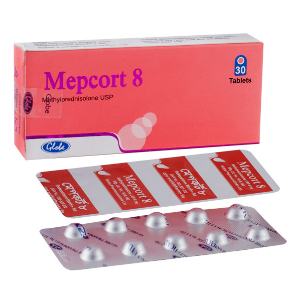 Pack Image: Mepcort 8 mg Tablet (3 x 10)