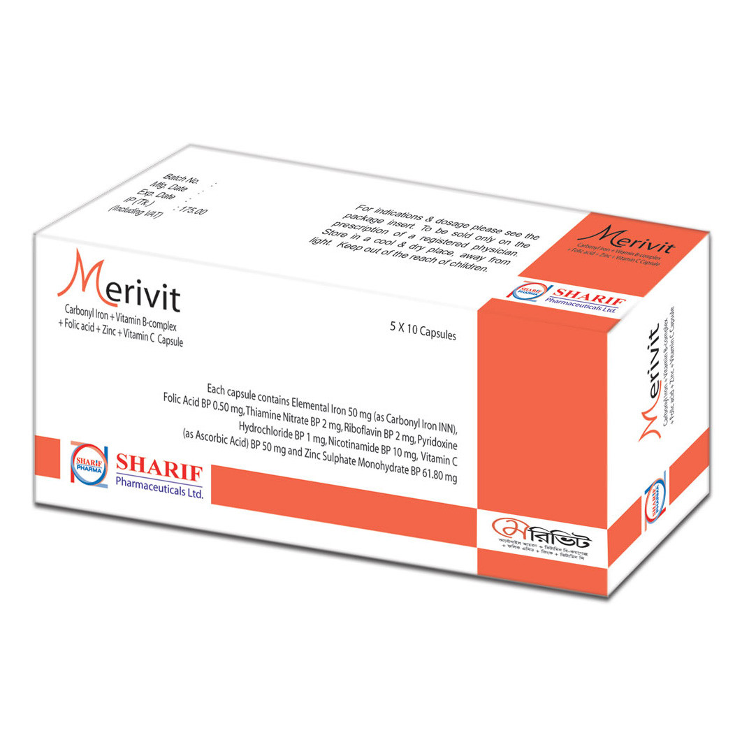 Pack Image: Merivit Capsule (5 x 10)